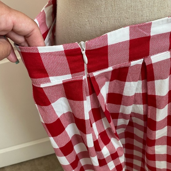 Vintage red and white skirt size Large - Picture 5 of 5